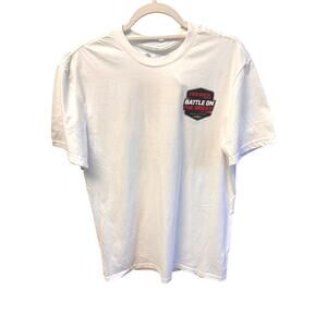 Indianapolis 500 white t-shirt “
“Tire Rack Battle on the Bricks"